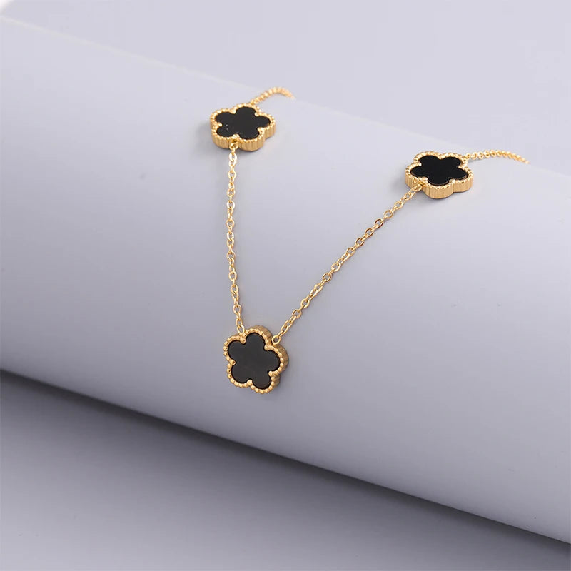 Collier trèfles or 18K